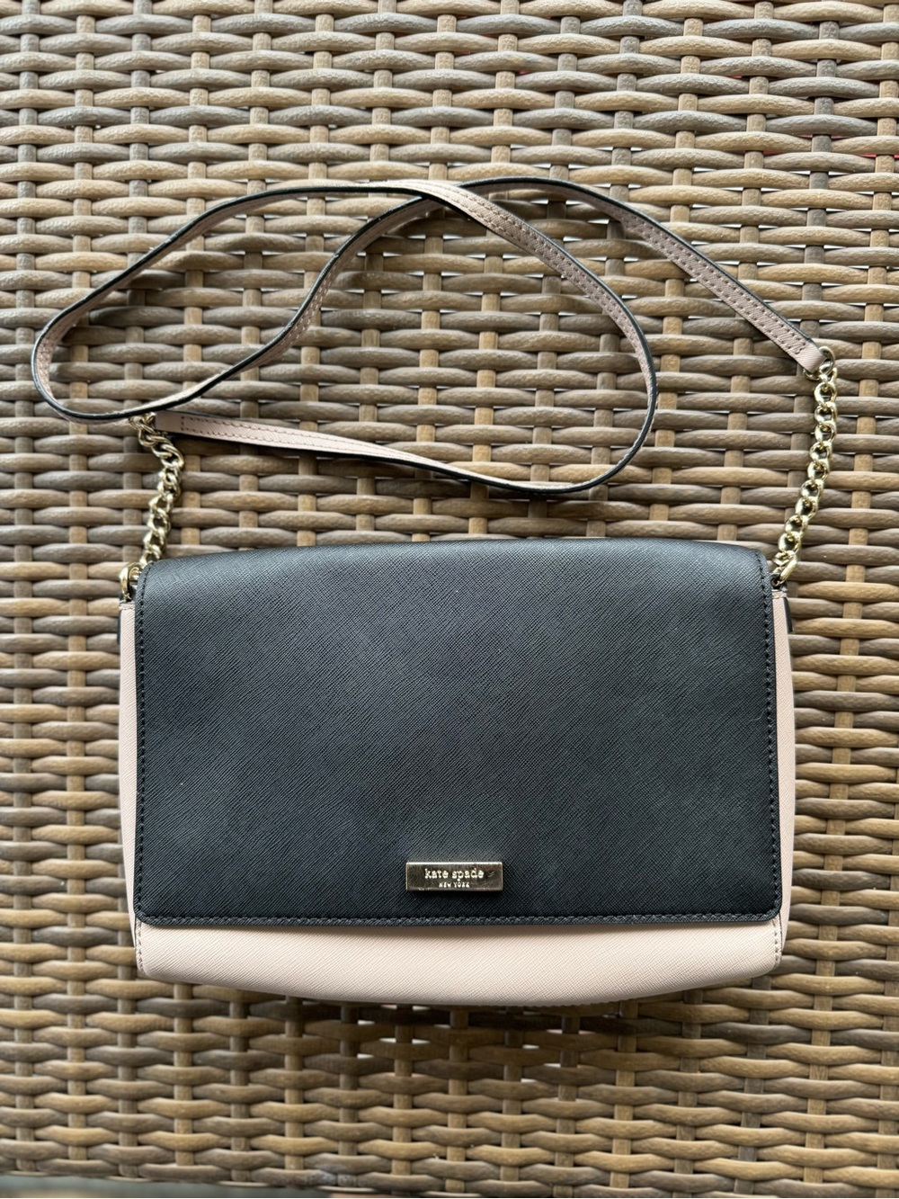Kate Spade Black and Blush Crossbody Bag